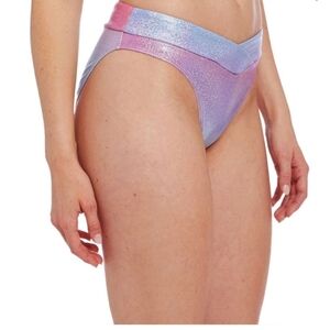 NWT Veronica Ombré Sparkle Bikini Bottom From Cyn & Luca sz L  #1199